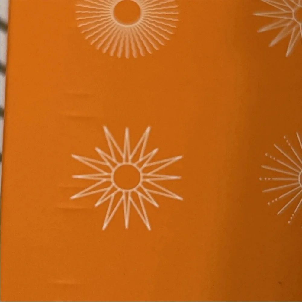 Trust The Universe Lined Hardcover Journal Notebook Orange Gold Celestial Sun